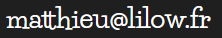 Adresse mail